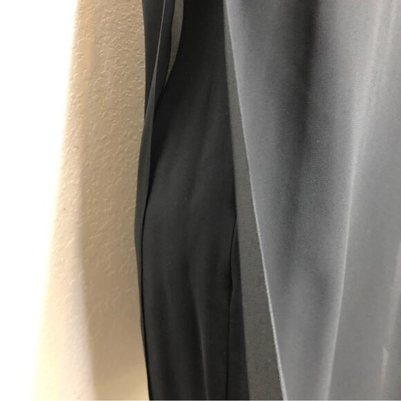 Erin Fetherston black sheer silk overlay one shoulder red strap dress size 6 - Picture 4 of 15